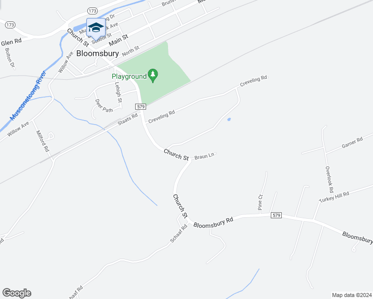 map of restaurants, bars, coffee shops, grocery stores, and more near 13 Johnston Drive in Bloomsbury