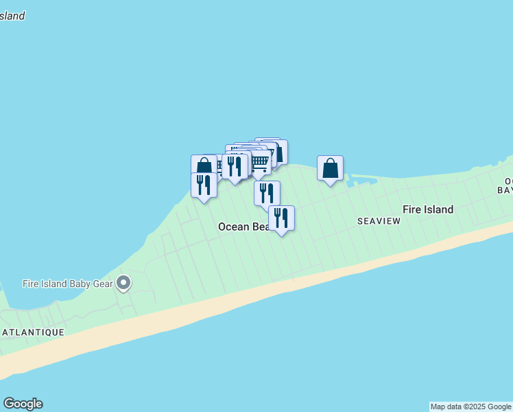 map of restaurants, bars, coffee shops, grocery stores, and more near 486 Bayberry Walk in Ocean Beach