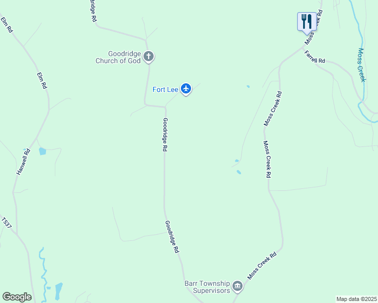 map of restaurants, bars, coffee shops, grocery stores, and more near in BARNESBORO