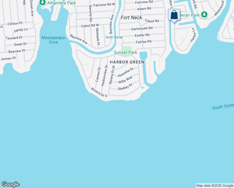map of restaurants, bars, coffee shops, grocery stores, and more near 37 Shelley Drive in Massapequa