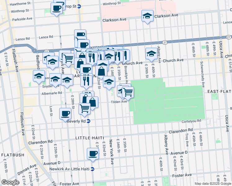 map of restaurants, bars, coffee shops, grocery stores, and more near in Brooklyn