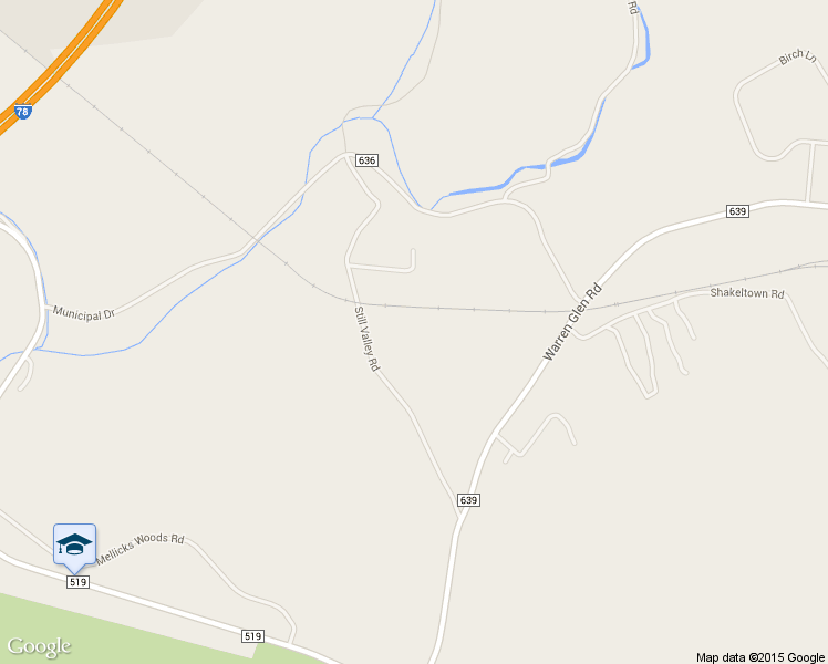map of restaurants, bars, coffee shops, grocery stores, and more near 117 County Road 639 in Bloomsbury