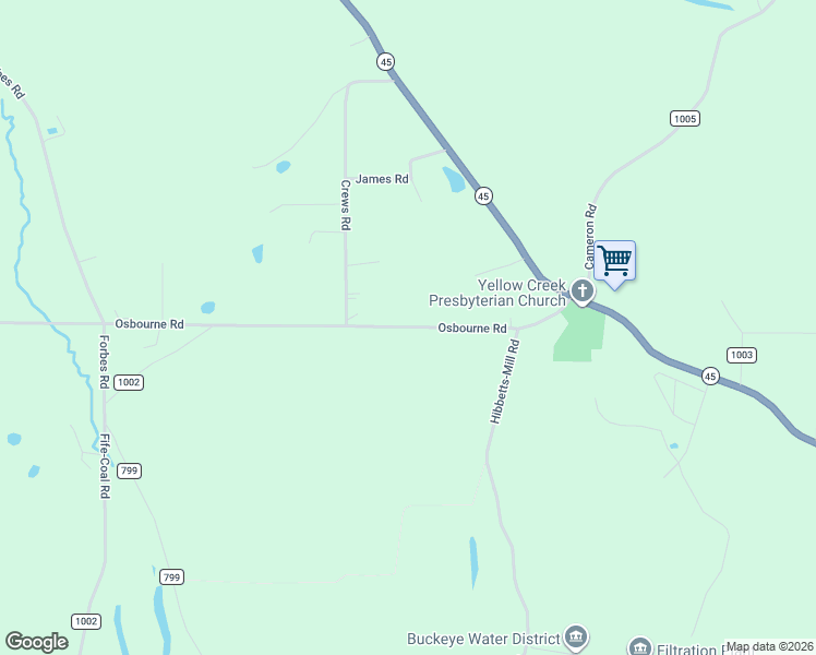 map of restaurants, bars, coffee shops, grocery stores, and more near 43126 Osbourne Road in Wellsville