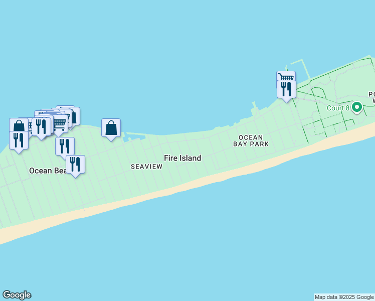 map of restaurants, bars, coffee shops, grocery stores, and more near 31 Juniper Avenue in Ocean Beach