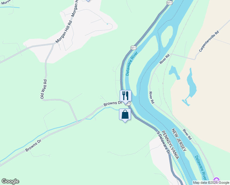 map of restaurants, bars, coffee shops, grocery stores, and more near 50 Weiss Avenue in Easton