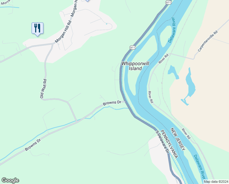 map of restaurants, bars, coffee shops, grocery stores, and more near 50 Weiss Avenue in Easton