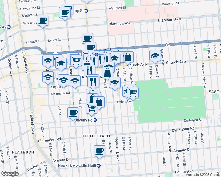map of restaurants, bars, coffee shops, grocery stores, and more near in Brooklyn