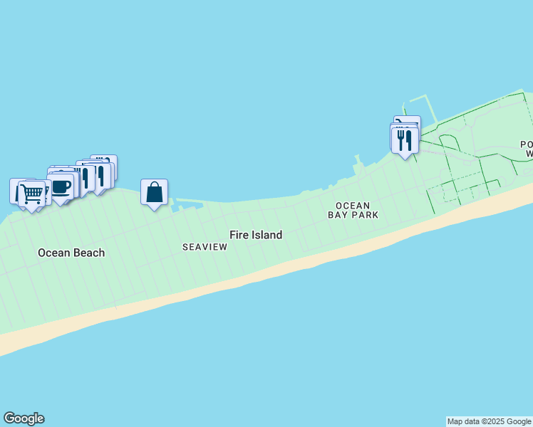 map of restaurants, bars, coffee shops, grocery stores, and more near 31 Juniper Avenue in Ocean Beach