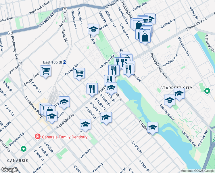 map of restaurants, bars, coffee shops, grocery stores, and more near in Brooklyn