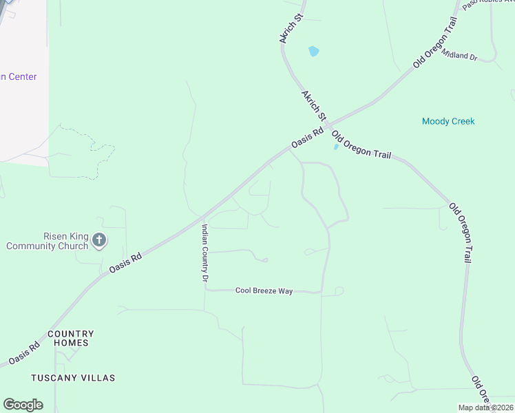 map of restaurants, bars, coffee shops, grocery stores, and more near 6650 Oasis Rd in Redding