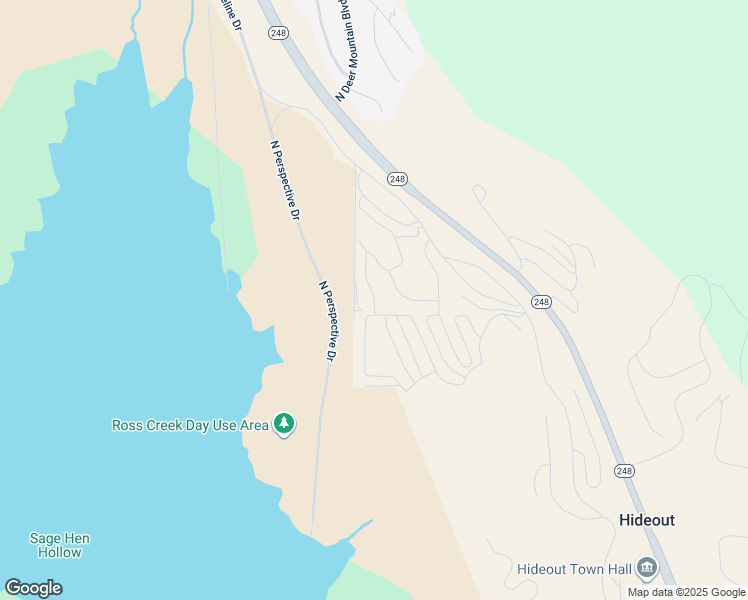 map of restaurants, bars, coffee shops, grocery stores, and more near 375 East Kayak Drive in Hideout