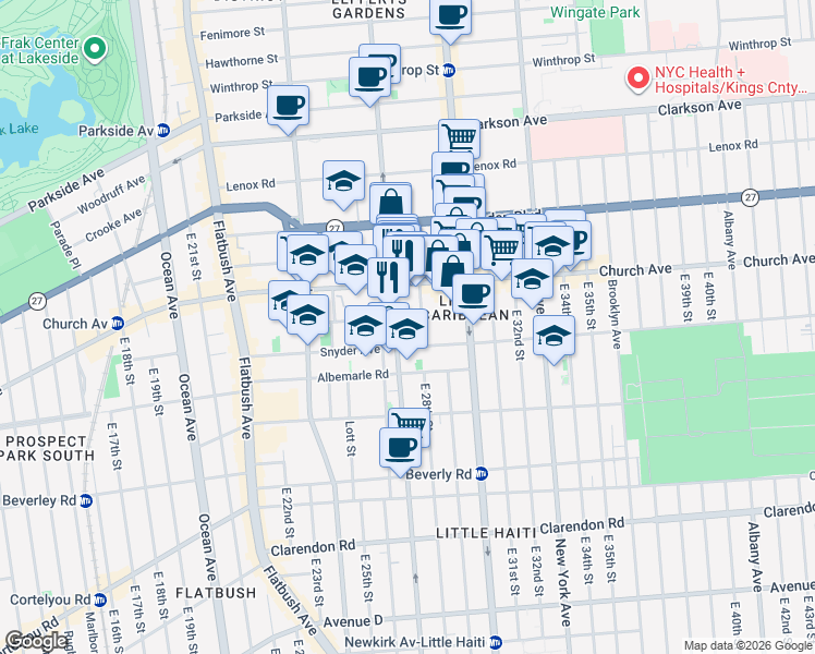 map of restaurants, bars, coffee shops, grocery stores, and more near 6 Lloyd Street in Brooklyn