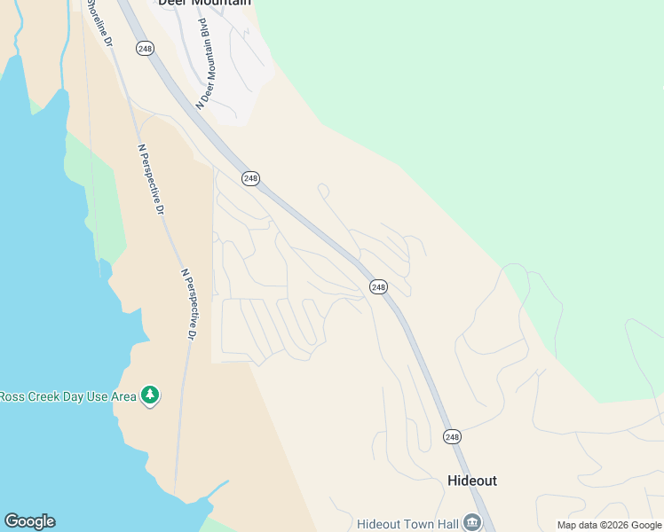 map of restaurants, bars, coffee shops, grocery stores, and more near 11687 North Shoreline Drive in Hideout