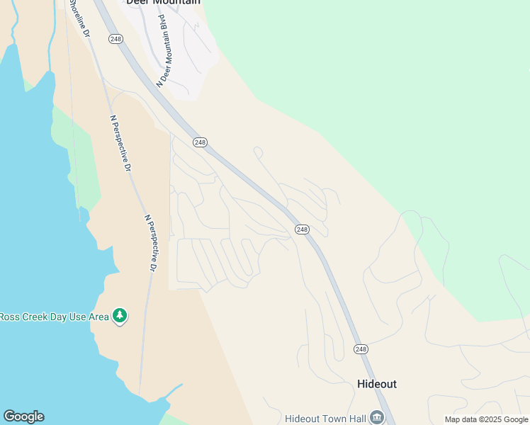 map of restaurants, bars, coffee shops, grocery stores, and more near 11687 North Shoreline Drive in Hideout