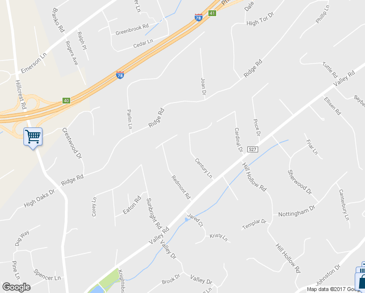 map of restaurants, bars, coffee shops, grocery stores, and more near 81 Century Lane in Watchung
