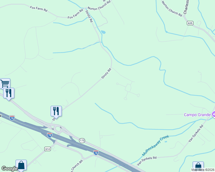 map of restaurants, bars, coffee shops, grocery stores, and more near 17 Paddock Court in Union Township