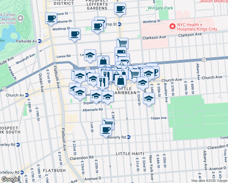 map of restaurants, bars, coffee shops, grocery stores, and more near 6 Lloyd Street in Brooklyn
