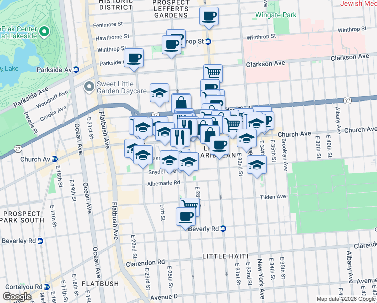 map of restaurants, bars, coffee shops, grocery stores, and more near 6 Lloyd Street in Brooklyn