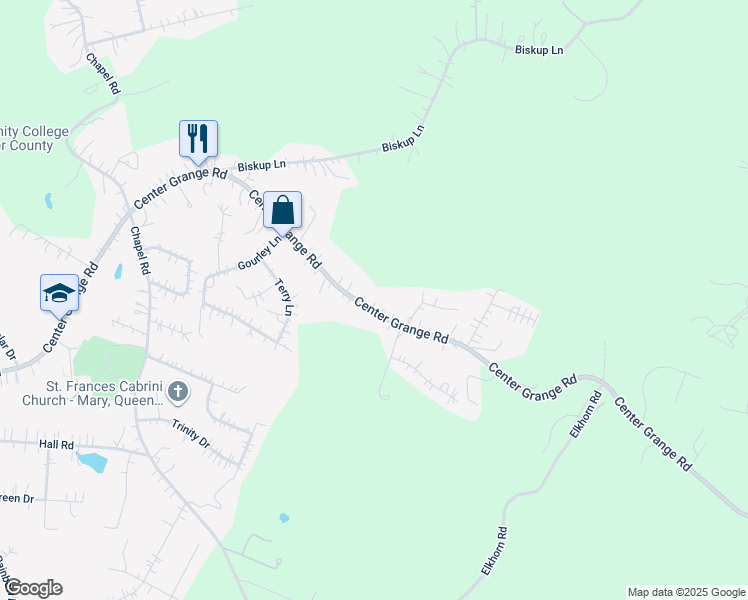 map of restaurants, bars, coffee shops, grocery stores, and more near 455 Center Grange Road in Monaca