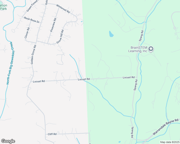 map of restaurants, bars, coffee shops, grocery stores, and more near 310 Locust Road in Baden