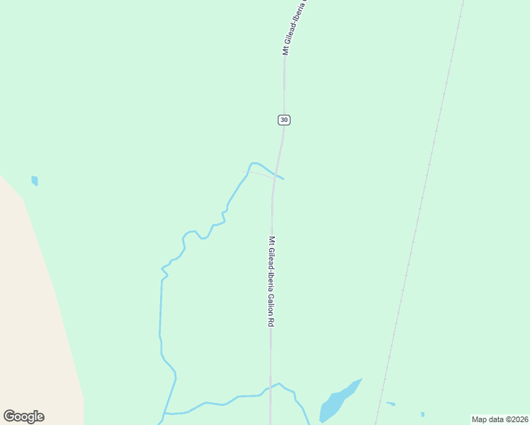 map of restaurants, bars, coffee shops, grocery stores, and more near 8094 County Road 30 in Galion