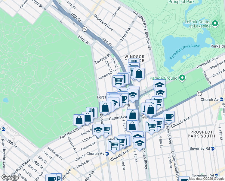 map of restaurants, bars, coffee shops, grocery stores, and more near 78 East 3rd Street in Brooklyn