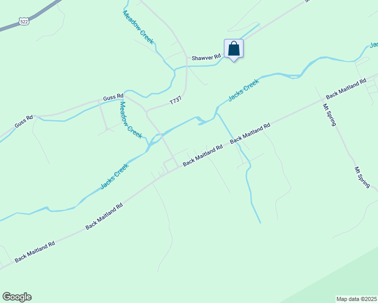 map of restaurants, bars, coffee shops, grocery stores, and more near 3731 Back Maitland Road in McClure