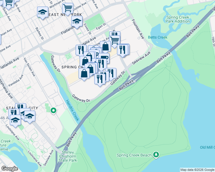 map of restaurants, bars, coffee shops, grocery stores, and more near in Brooklyn