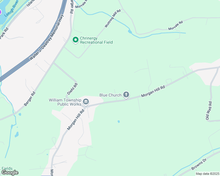 map of restaurants, bars, coffee shops, grocery stores, and more near 40 Colonna Drive in Northampton County