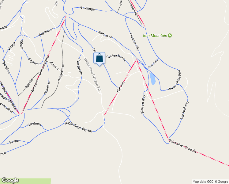 map of restaurants, bars, coffee shops, grocery stores, and more near 207 White Pine Canyon Road in Park City