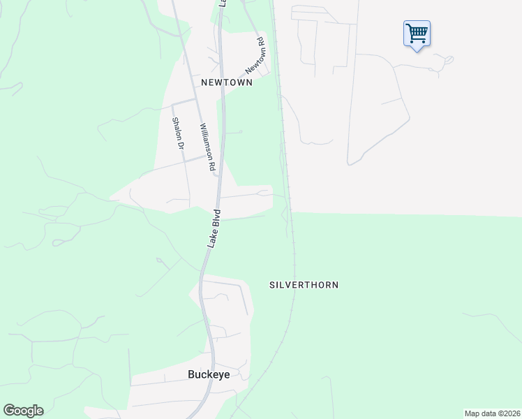map of restaurants, bars, coffee shops, grocery stores, and more near 17982 Tiptoe Lane in Redding
