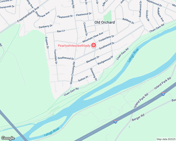 map of restaurants, bars, coffee shops, grocery stores, and more near 410 Wedgewood Drive in Easton