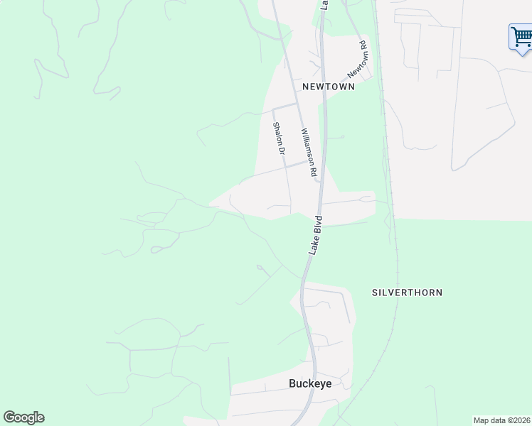 map of restaurants, bars, coffee shops, grocery stores, and more near 17801-17847 Rodney Lane in Redding