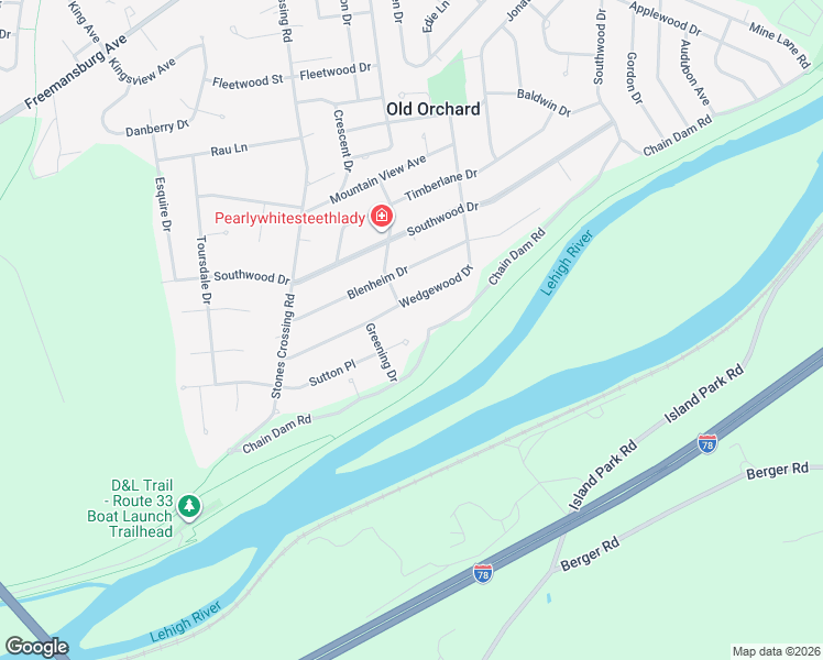 map of restaurants, bars, coffee shops, grocery stores, and more near 1 Sutton Place in Easton