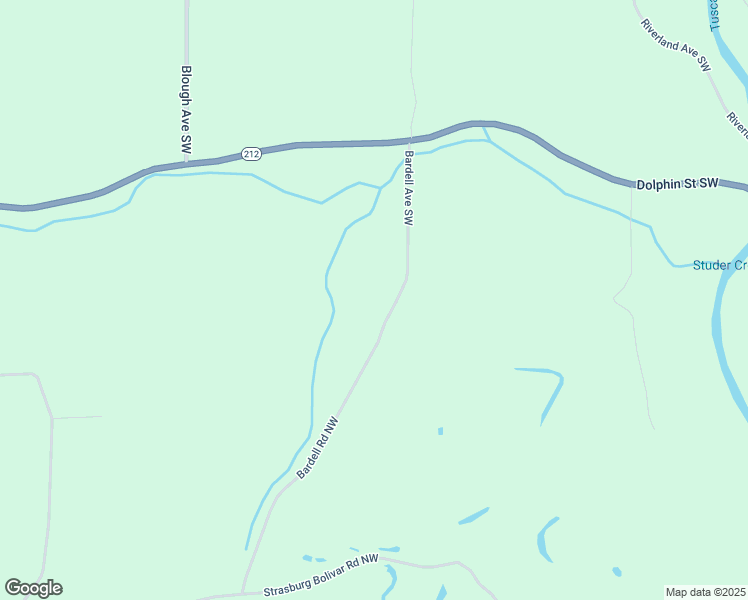 map of restaurants, bars, coffee shops, grocery stores, and more near 11095 Bardell Avenue Southwest in Bolivar