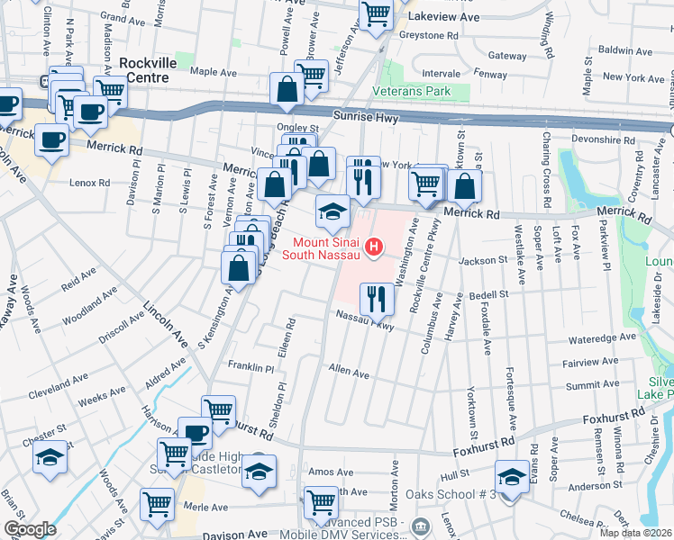 map of restaurants, bars, coffee shops, grocery stores, and more near 99 Howard Place in Oceanside