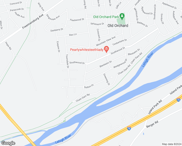 map of restaurants, bars, coffee shops, grocery stores, and more near 278 Blenheim Drive in Easton