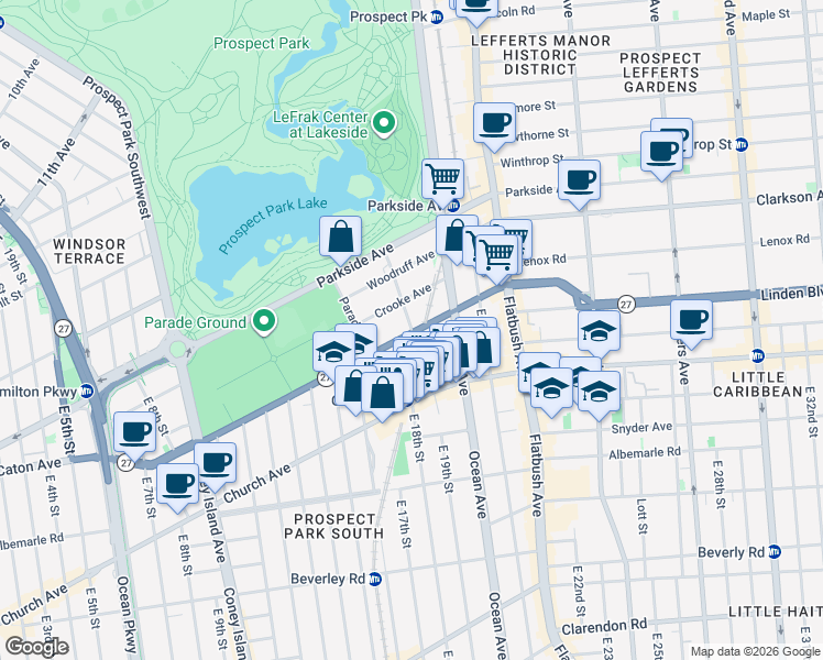 map of restaurants, bars, coffee shops, grocery stores, and more near 78 Saint Pauls Place in Brooklyn