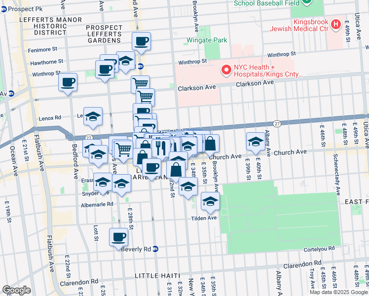 map of restaurants, bars, coffee shops, grocery stores, and more near in Brooklyn