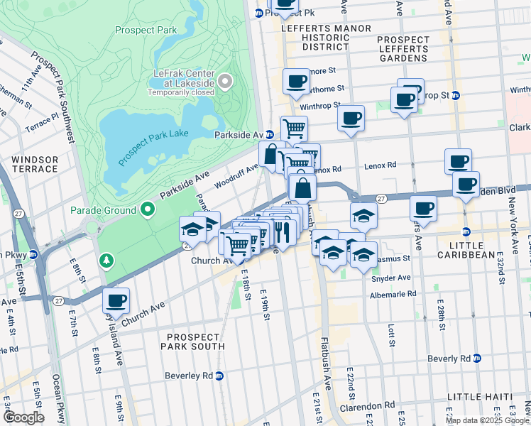 map of restaurants, bars, coffee shops, grocery stores, and more near in Brooklyn