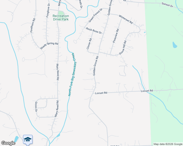 map of restaurants, bars, coffee shops, grocery stores, and more near 340 Golden Grove Road in Baden