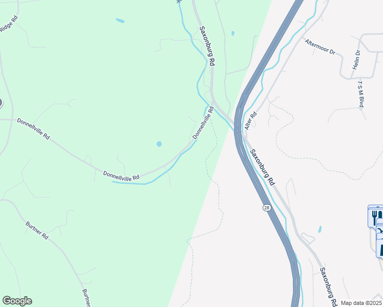 map of restaurants, bars, coffee shops, grocery stores, and more near in Natrona Heights