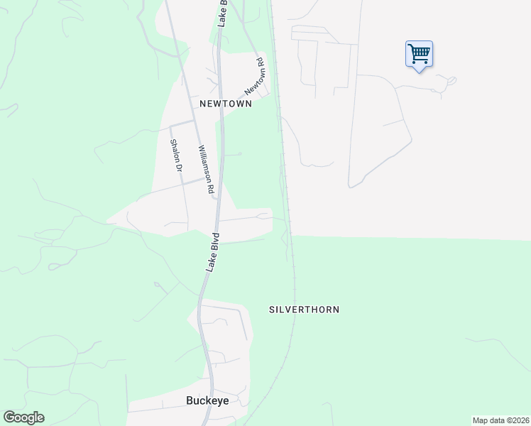 map of restaurants, bars, coffee shops, grocery stores, and more near 17982 Tiptoe Ln in Redding