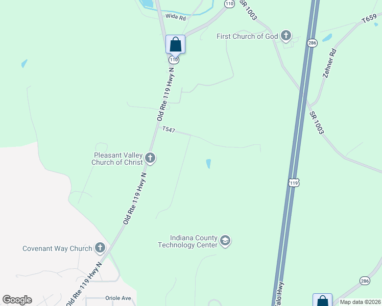 map of restaurants, bars, coffee shops, grocery stores, and more near 1537 Woodland Road in Indiana