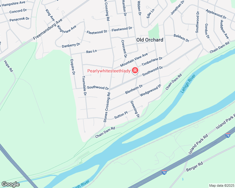 map of restaurants, bars, coffee shops, grocery stores, and more near 269 Blenheim Drive in Easton