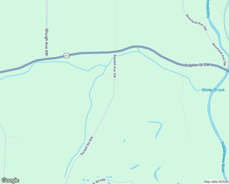 map of restaurants, bars, coffee shops, grocery stores, and more near 11034 Bardell Avenue Southwest in Bolivar