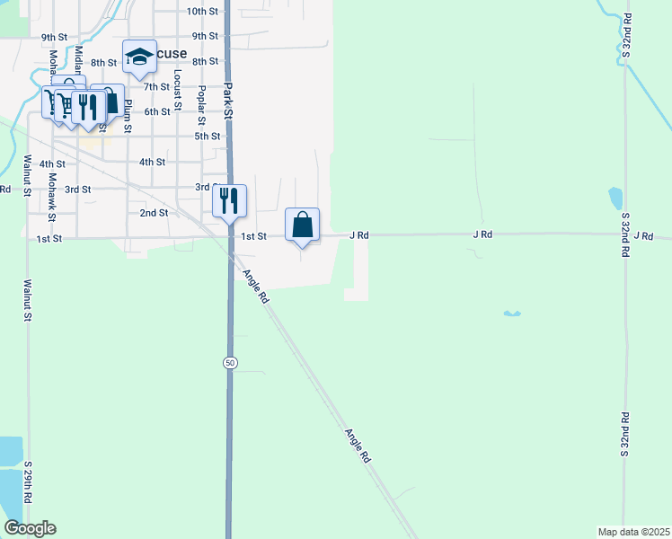 map of restaurants, bars, coffee shops, grocery stores, and more near in Syracuse