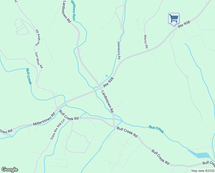 map of restaurants, bars, coffee shops, grocery stores, and more near 8605 Route 908 in Tarentum