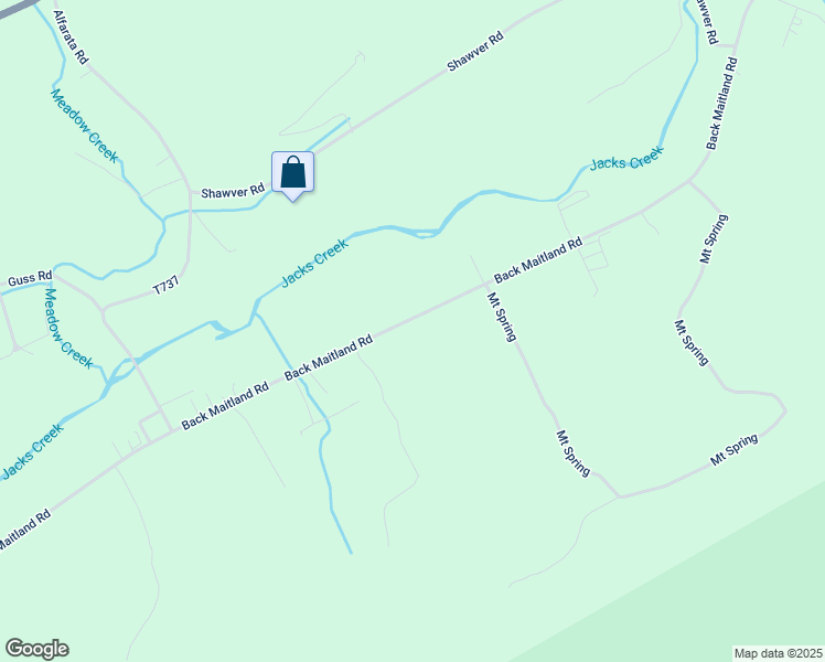 map of restaurants, bars, coffee shops, grocery stores, and more near 3974 Back Maitland Road in McClure