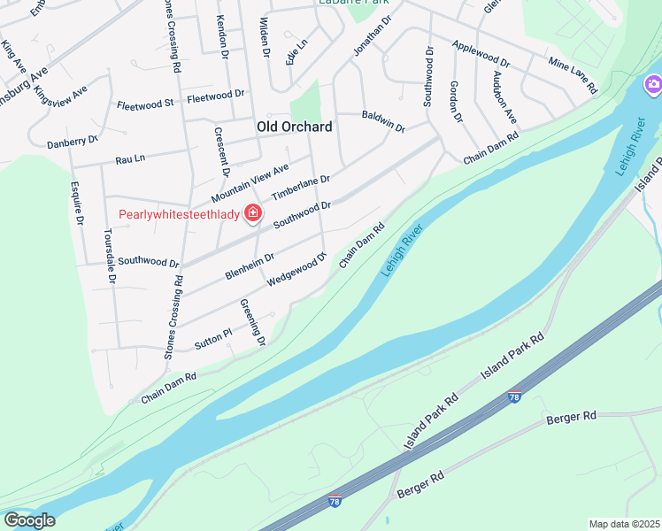map of restaurants, bars, coffee shops, grocery stores, and more near 318 Wedgewood Drive in Easton